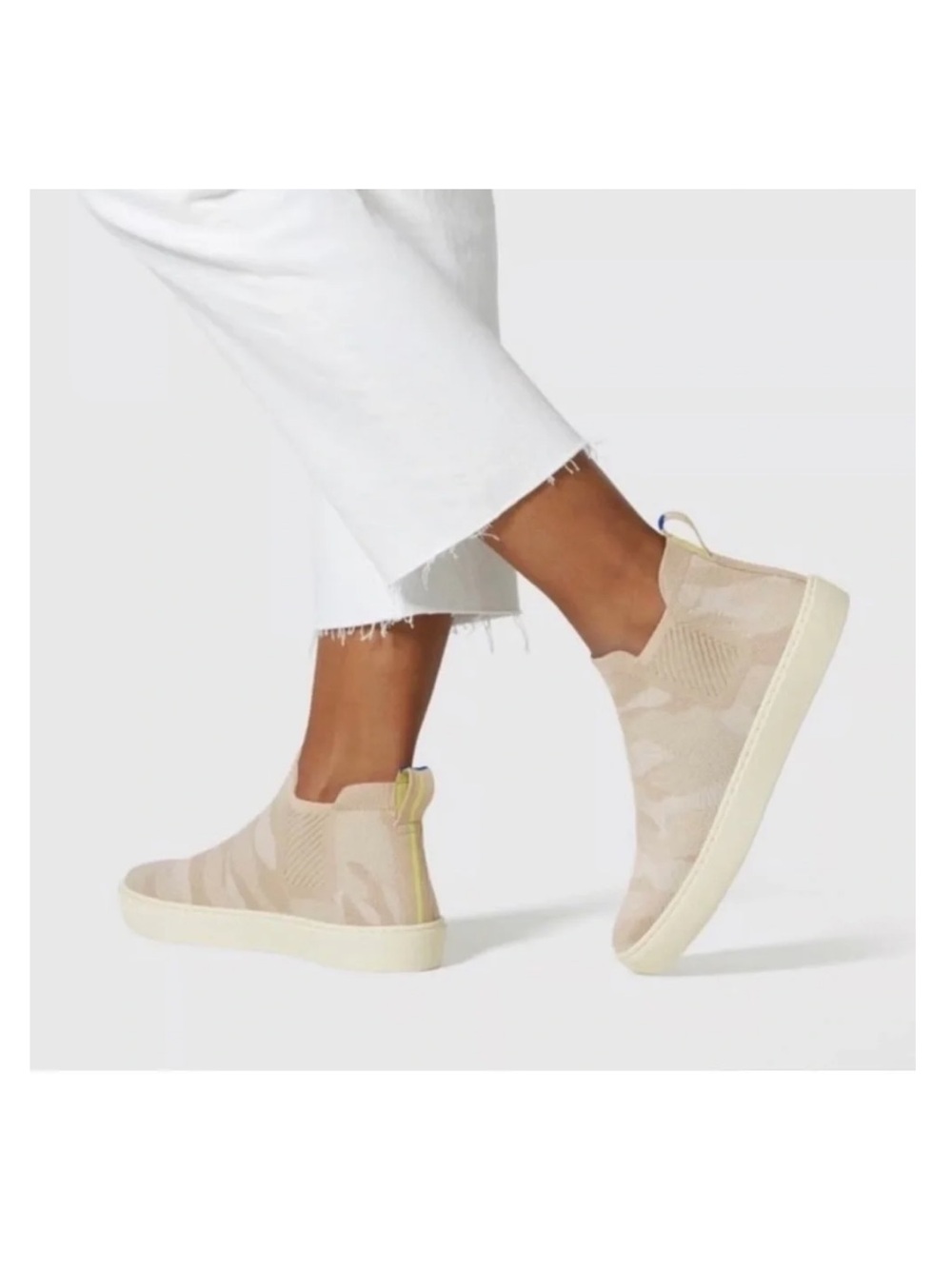 Rothy's Chelsea Slip-On Knit High-Top Sneakers